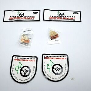 Bob Bondurant School of High Performance Driving Ford Racing Pins Decal Sticker
